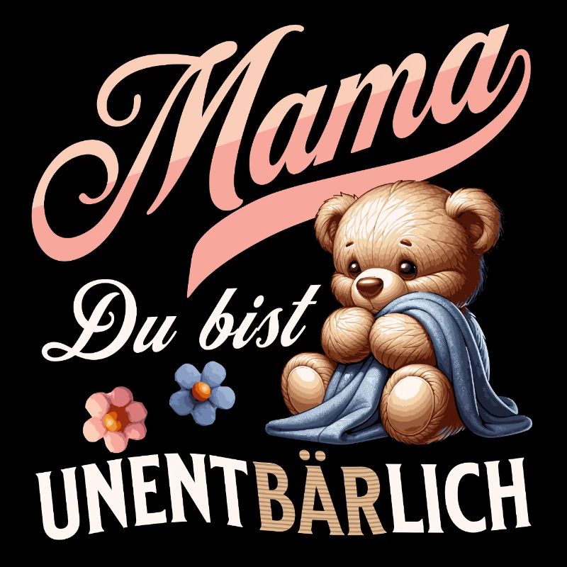 MAMA DU BIST UNENTBÄRLICH Teddy Bär Muttertag