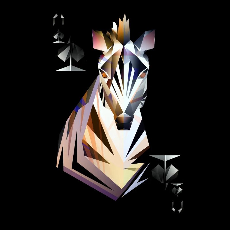 zebra queen of spades