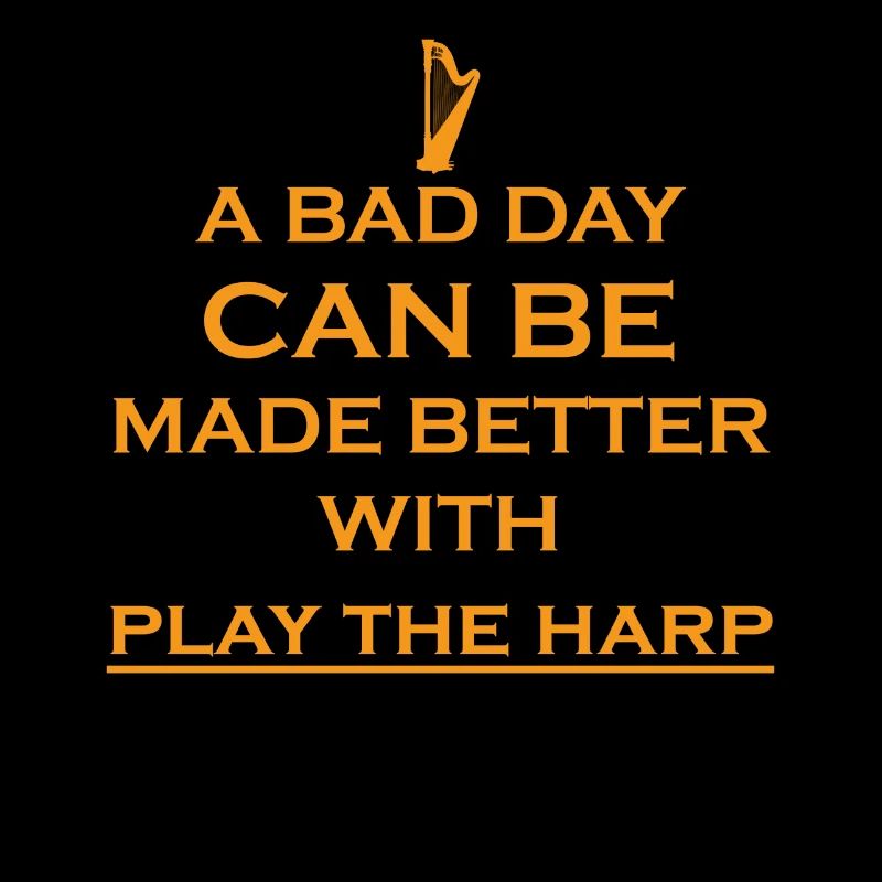 geschenk bad day better harfe harp