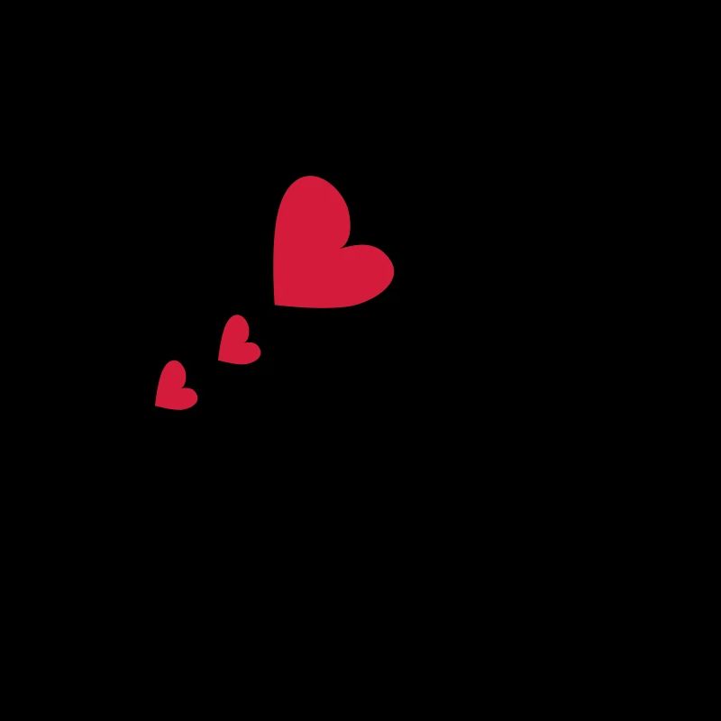 Capital letter E with hearts