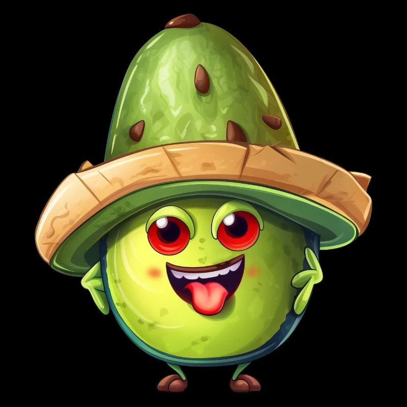 Süße Avocado im Sombrero