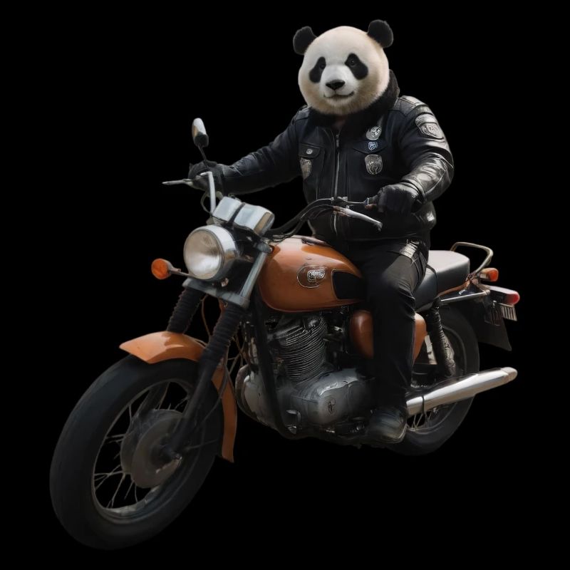 Biker Panda