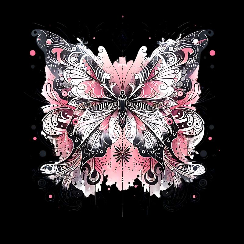 Schmetterling mit mystischem Mandala-Look Harmonie