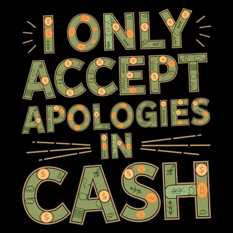 I Only Accept Apologies In Cash 4