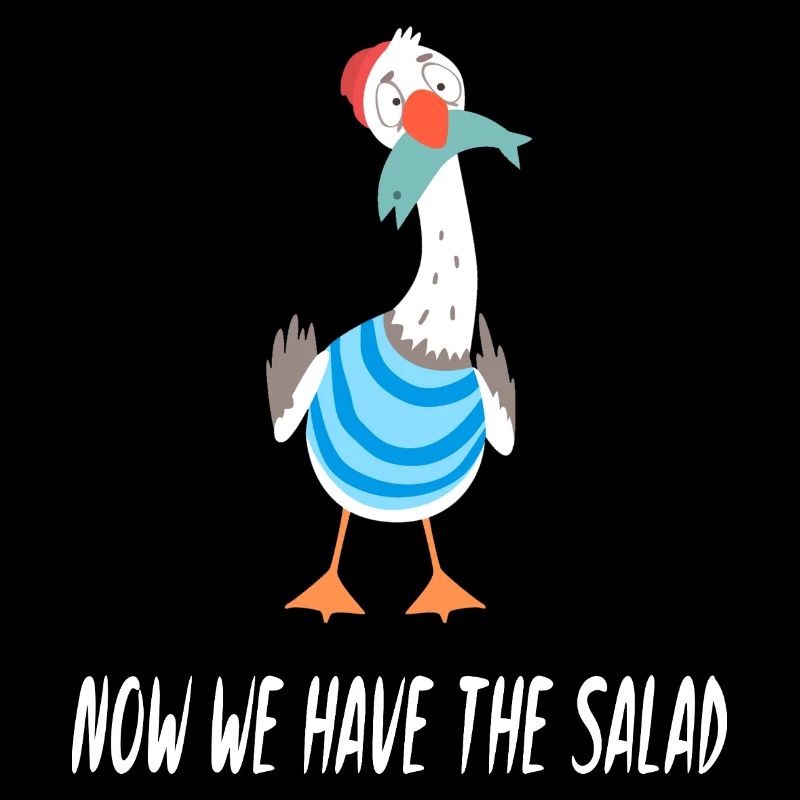 Now we have the salad