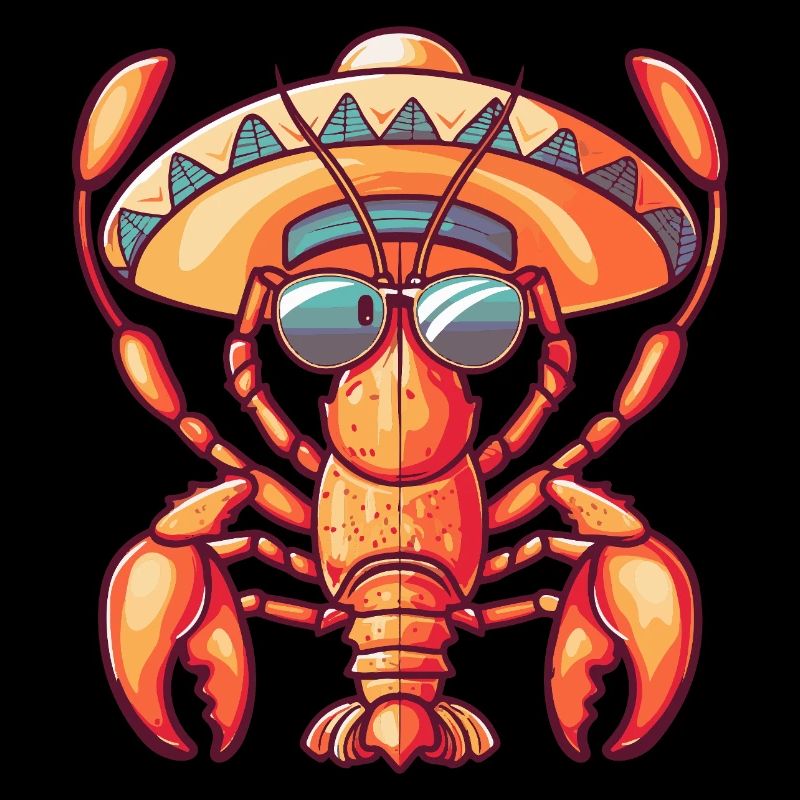 Lobster Crab Funny Sombrero