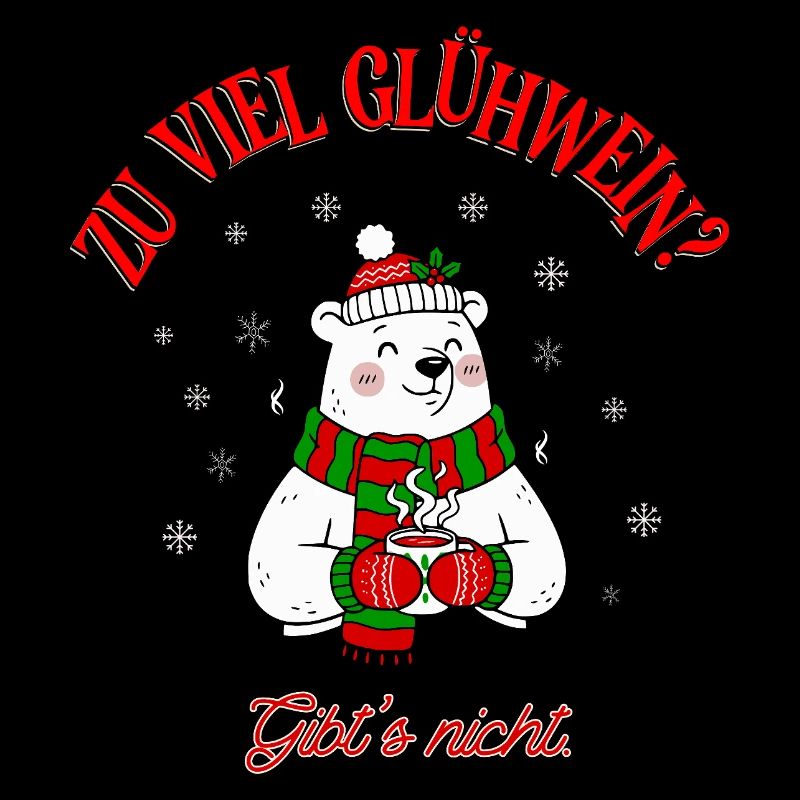 Weihnachten Glühwein Humor Eisbär Spruch
