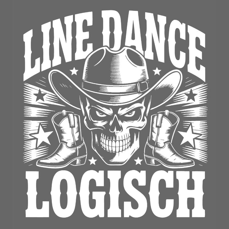 Line Dance Schädel Western Boots