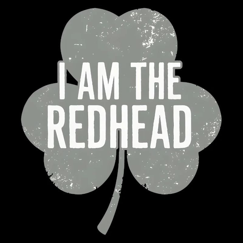 Ich bin der rothaarige Shamrock-Stolz