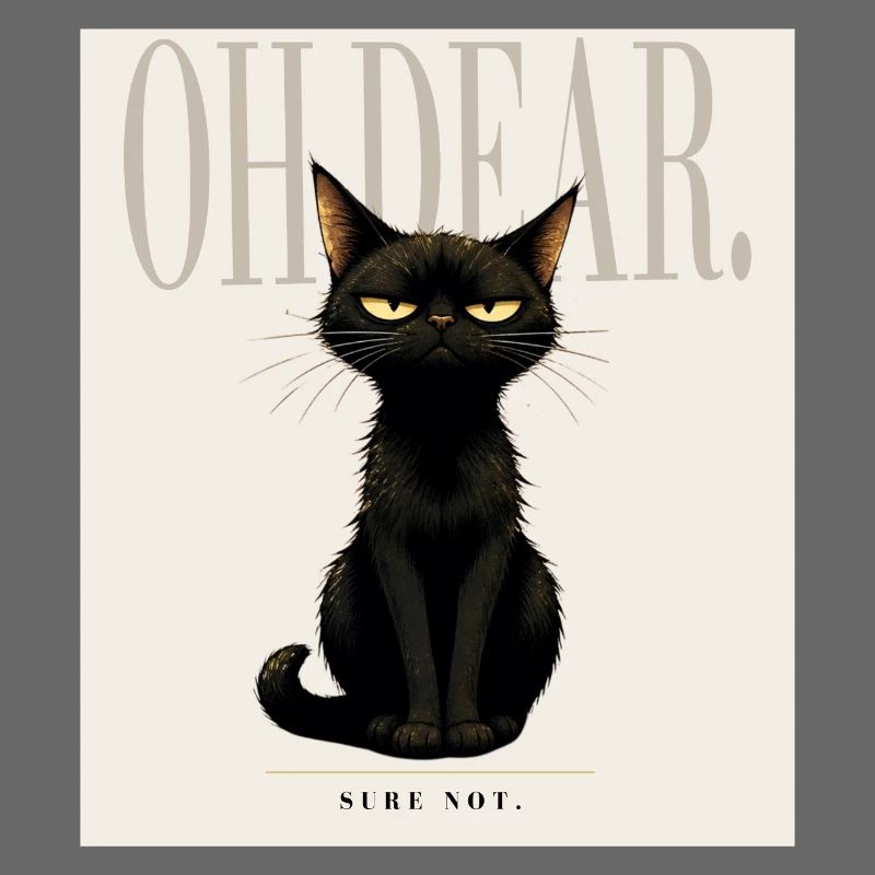 Disappointing. – Sarcastic Black Cat Design