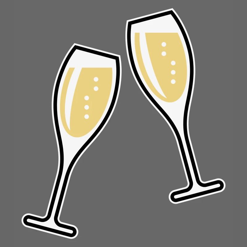 2 Sektgläser (Sekt / Oval / Zu / 3C)
