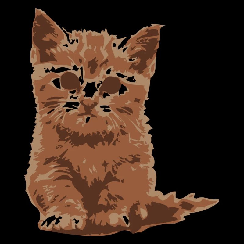 châton roux, cat