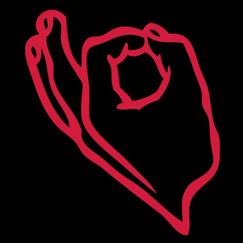 hand symbol ok valid impeccable perfect supe