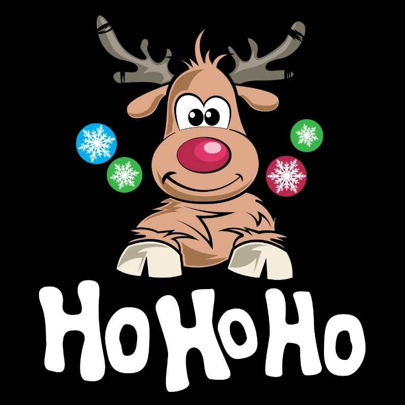 Hohoho Noël boules de Noël renne bande dessinée