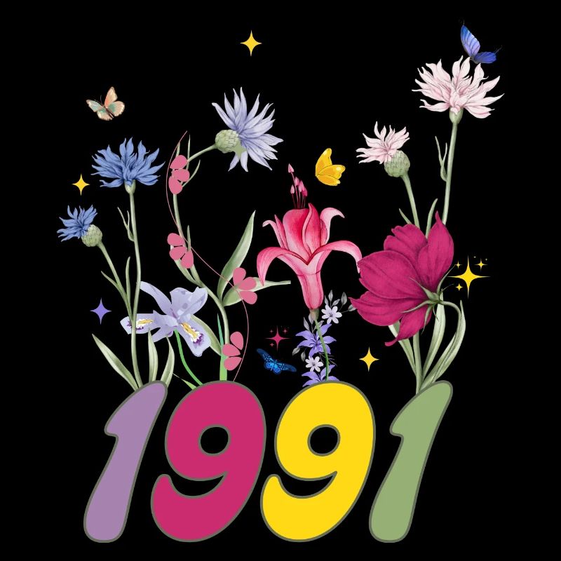 Geburtsjahr 1991 Wildblumen