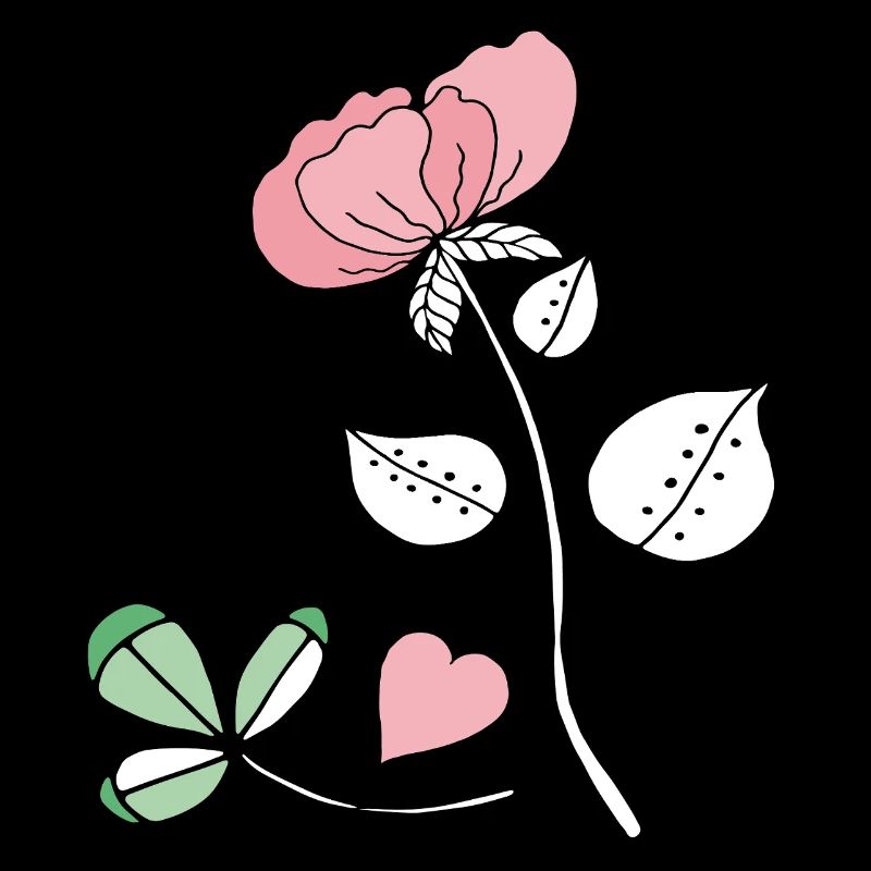 Flower with heart