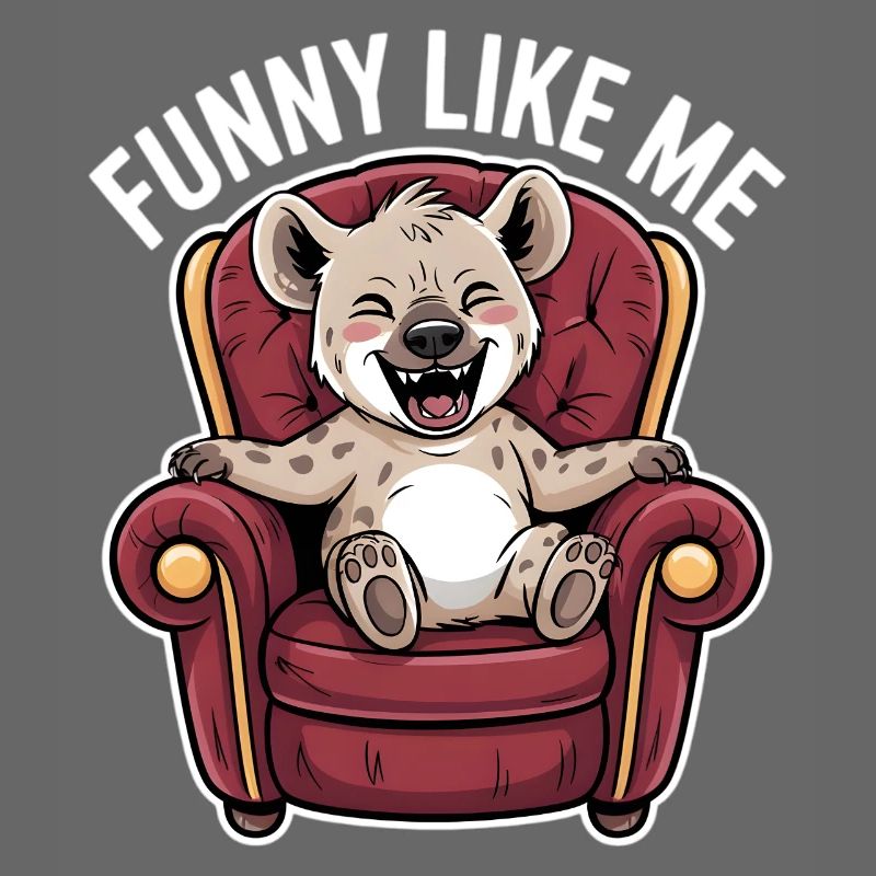 Cute Hyena Comic Character