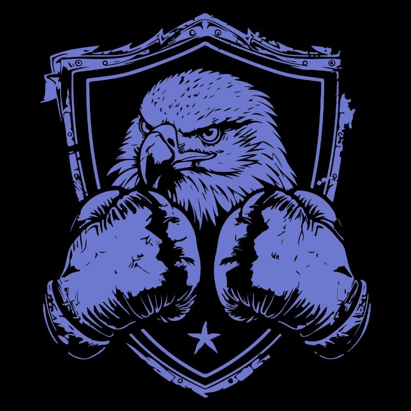 Kämpfender Adler Schild Design