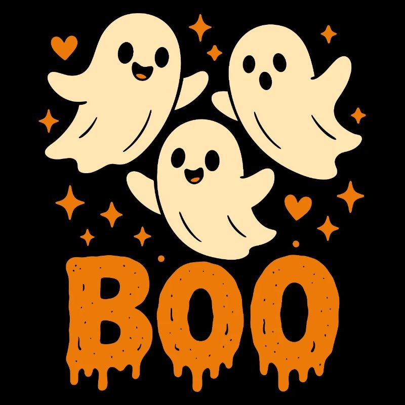 Cute Ghosts BOO – Funny Halloween Design