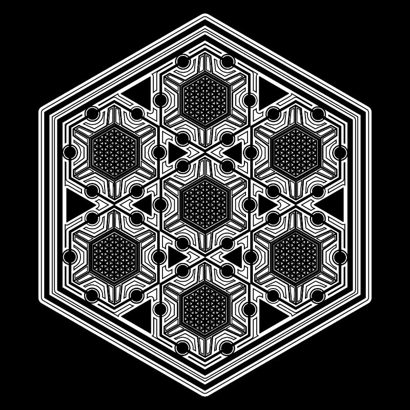 Rave Festival Psytrance Mandala Geometry Pattern