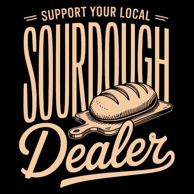Tee du vendeur local de levain