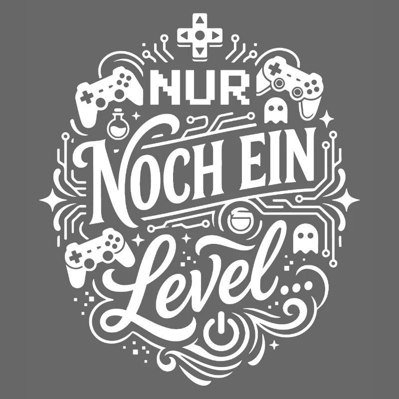 Nur noch ein Level Gaming Illustration
