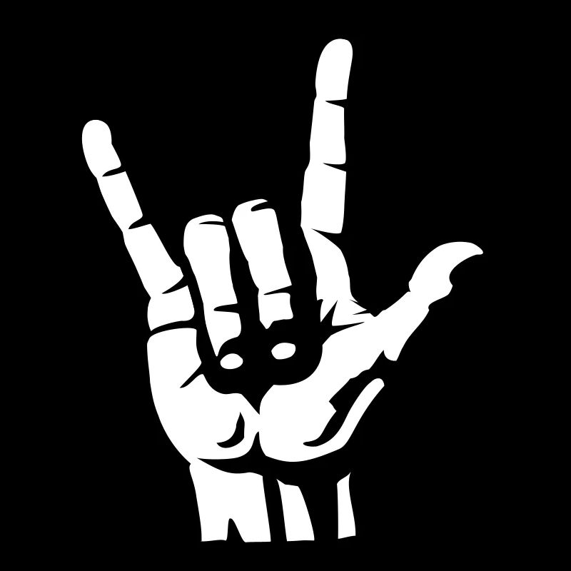 Devil Rock Hand - Pommesgabel (short) 2c