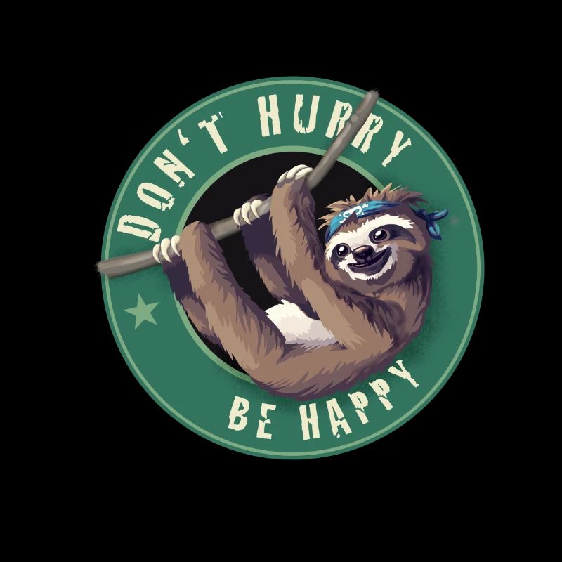 Sloth nerd lazy fun humor LOL chill