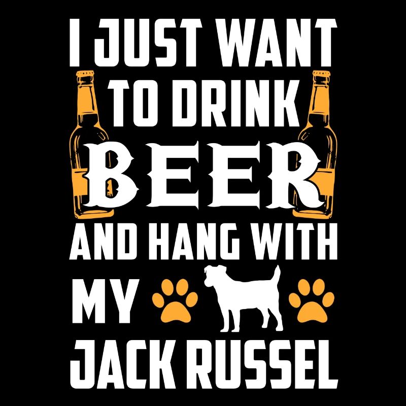 Bier und Jack Russel