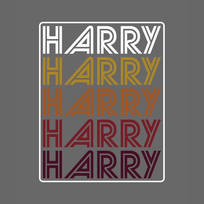 Harry Retro Wordmark Pattern