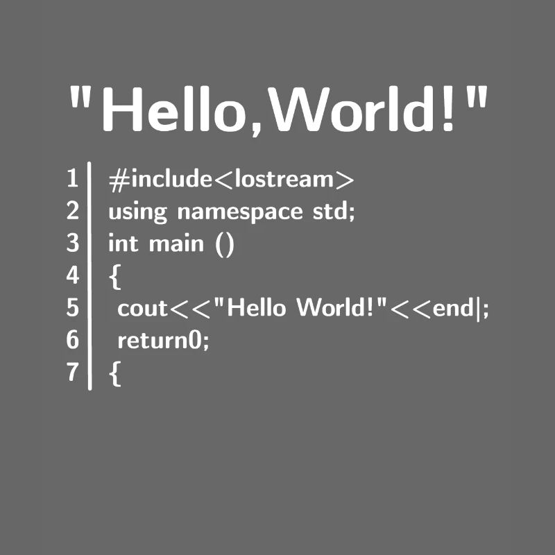 Hello World Program - Programmer T-Shirt