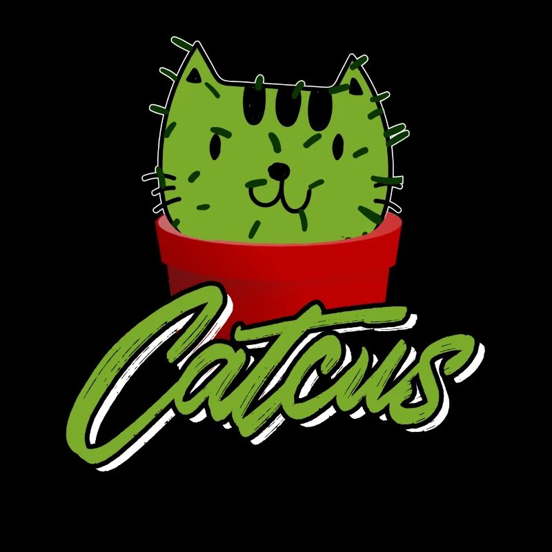 Catcus drôle Cactus Cat Pun shirt