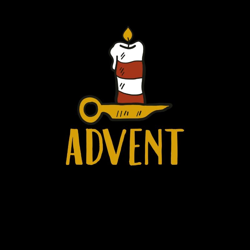 Advent One Candle Christmas Season Countdown Cool