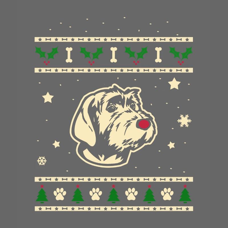 Wirehaired Pointing Griffon Weihnachtsgeschenk