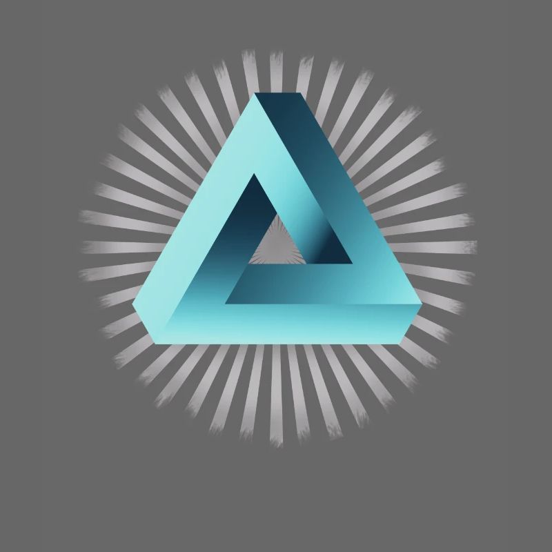 illusion illuminati Tri fold Pyramide Nerd mathe