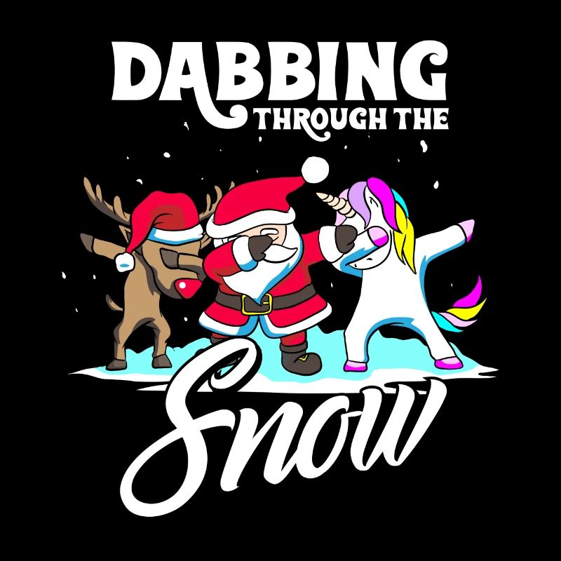 Dabbing Santa Dab Einhorn Rentier Weihnachten