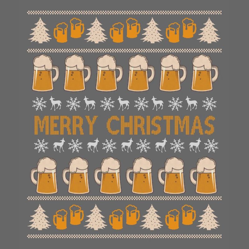 Pull de Noël laid bière alcool cadeau