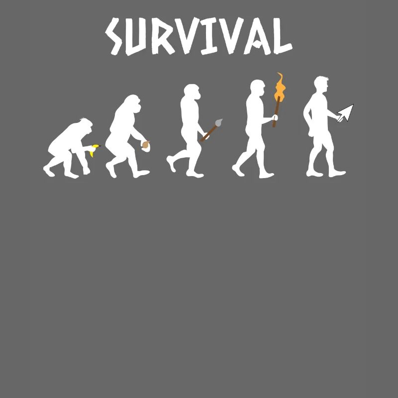 Geek - Evolution - Gamer - Lustig - Geschenk