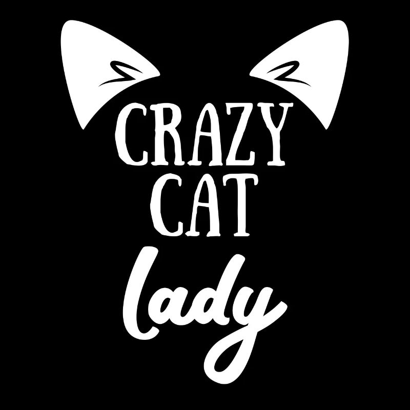 Madame folle de chat - Chat - cadeau