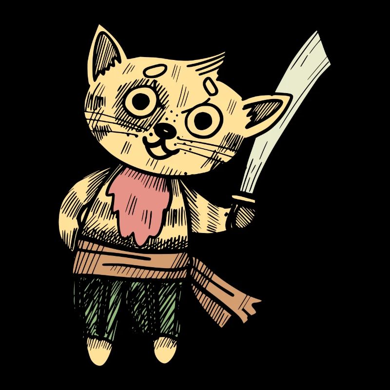 chat pirate chat dur chemise drôle