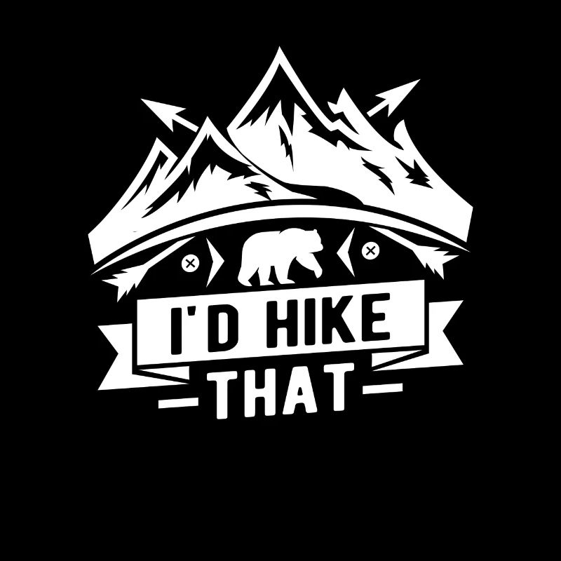 I'd hike that - mountain climber hiker bear