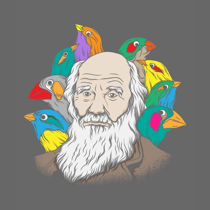 Charles Darwin Portrait Geschenk Evolution