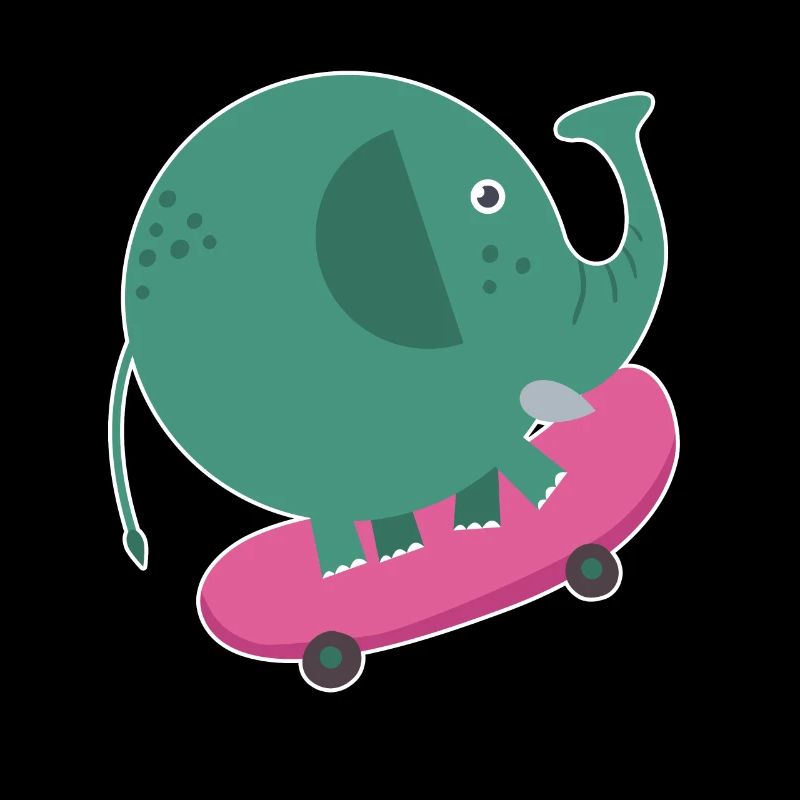 Éléphant patineur