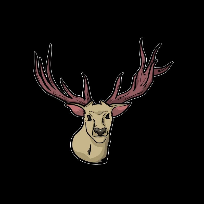 Unheimlich - Rentier - Hirsch - Hirschgeweih