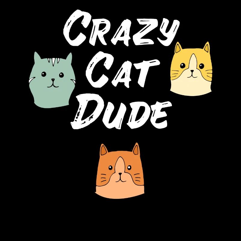 Crazy Cat Type Cat amoureux de chat Meow
