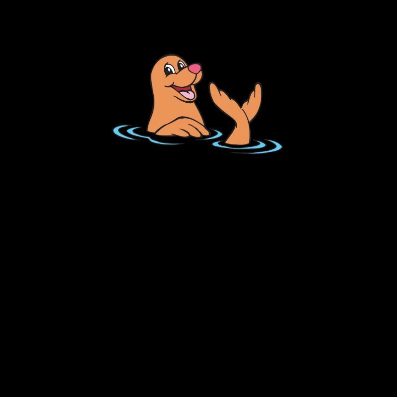 Robbe - Seehund beim Baden