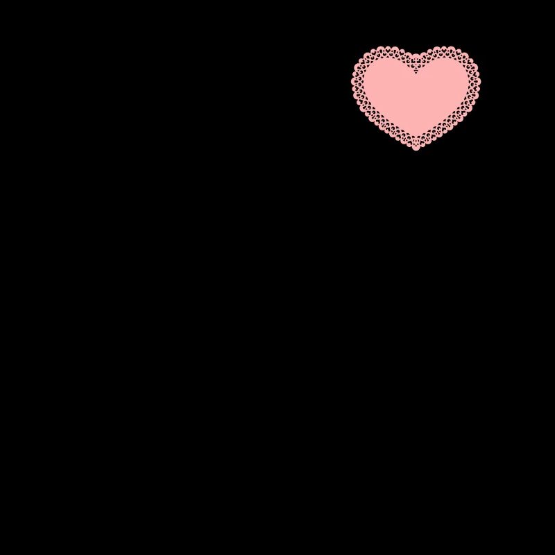 Süßes rosa gehäkeltes Herzchen