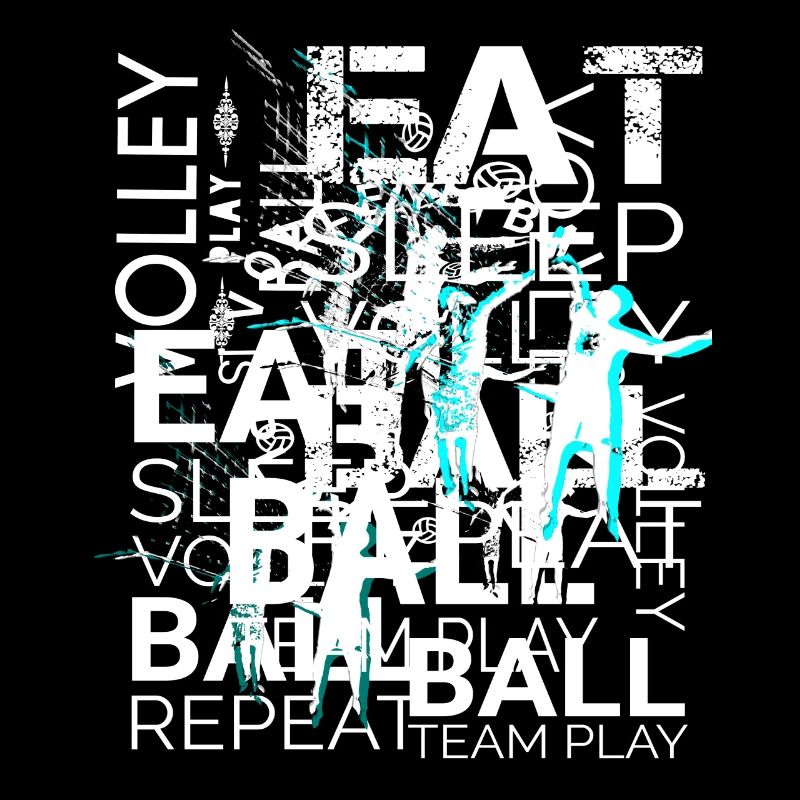 Art de texte de volleyball