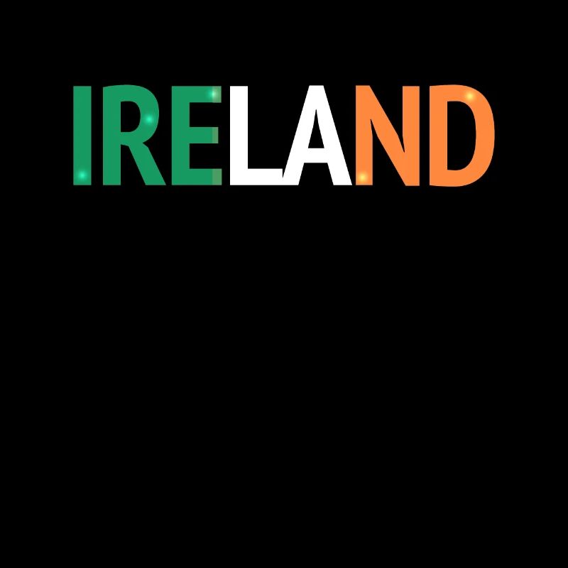Conception IRELAND avec drapeau irlandais