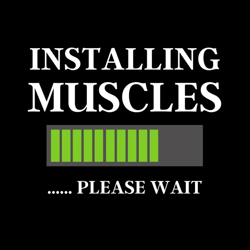 Funny Gym Workout Gifts Installing Muscles Please